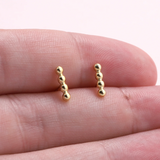 Message In A Bottle Bar Earrings - 50th Birthday