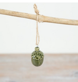 Ceramic small hanging Pinecone - 2 colours