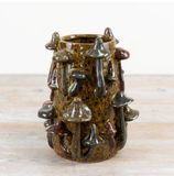 Green Decorative 3D Mushroom Vase H22.5cm