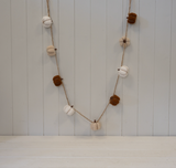 Pumpkin sherpa Garland L150cm