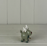 Christmas hanging decoration - Nordic Green Reindeers