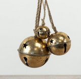 Antique Gold metal Hanging Bell - 3 sizes