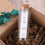 Attic Creations - giftings life's precious moments since 2010;



Message in a Bottle Sterling Silver Stud Earrings handmade in Devon
Style - Clear crystal gem earrings&nbsp;
Quote on the card - 'You are a Gem!'