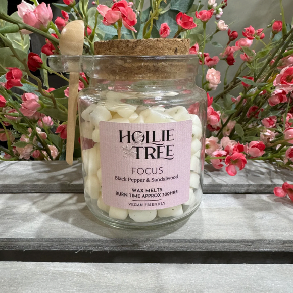 Hollie Tree Luxury Melting Pots Wax Melts (upto 300 hours burn time) 

Fragrance Black Pepper & Sandalwood - Peppercorn & Wood flakes