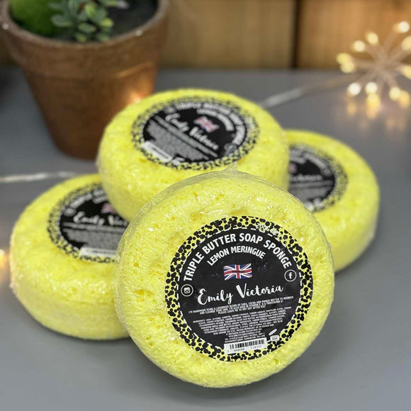 Emily Victoria Candles Collection - Soap Sponges. 

Handmade triple butter soap sponges; fabulous for moisturising and nourishing your skin!
Fragrance - Lemon Meringue

Fragrance description - Every day fresh fragrance......