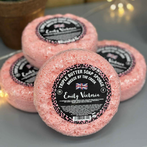 Emily Victoria Candles Collection - Soap Sponges. 

Handmade triple butter soap sponges; fabulous for moisturising and nourishing your skin!
Fragrance - Breeze by the Creek (inspired on Creed Wind Flowers)