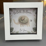 Mini Framed Pebble Art - Thank You for being my rock