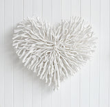 Large White Chunky Twig Heart   *CLICK & COLLECT ONLY*