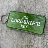 Wooden Keyring - His Lordship's Key