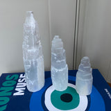 Crystal Selenite Mountain Towers - 4 sizes