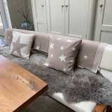 Retreat - Taupe Scattered Star Throw
