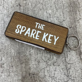 Wooden Keyring - The Spare Key