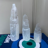 Crystal Selenite Mountain Towers - 4 sizes