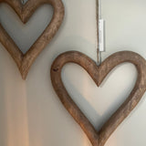 Retreat - Natural Hanging Open Hearts Large & Small 18SS45