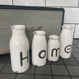 Small Ceramic HOME Bottle Set