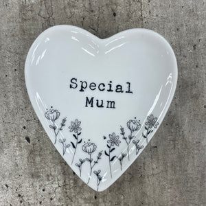 Ceramic Heart Trinket Dish - Special Mum