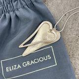 Eliza Gracious - Twin Heart Pendant Necklace in gold and silver