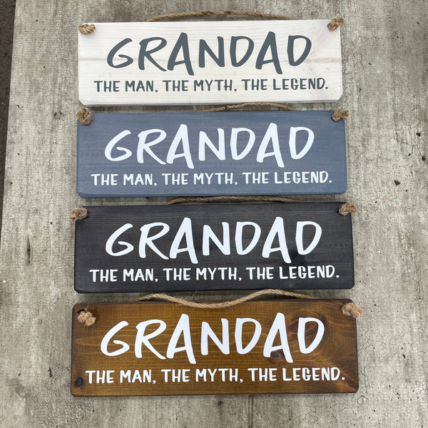 Grandpa The Man The Myth The Legend – Engraved Stainless Steel