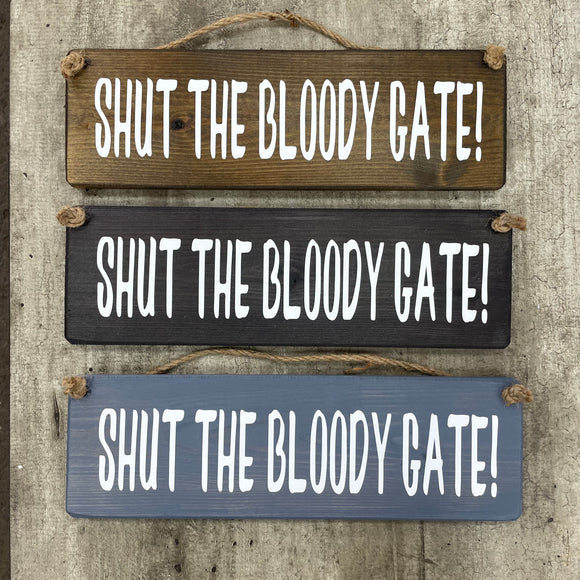 Wooden Hanging Sign - 