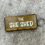 Wooden Keyring - The She Shed
