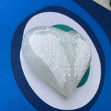 Crystal Selenite Heart Palm Stone | Angel Wings