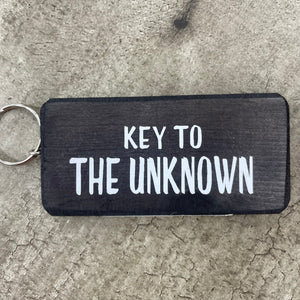 Wooden Keyring - Key to the Unknown