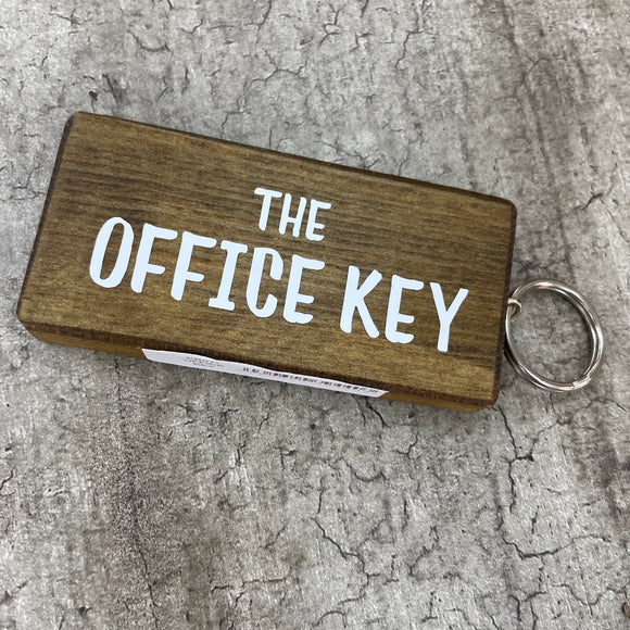 Wooden Keyring - The Office Key
