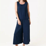 Dreams London
Linen Viscose Elastic Waist Culottes&nbsp;&nbsp;
Colour - Navy
Available in M/L - UK Size 14-16