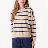 Dreams London
Stripe Crew Neck Sweatshirt
Colour - Stone