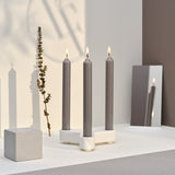 Bougie La Française Tapered Grey Candle 007158