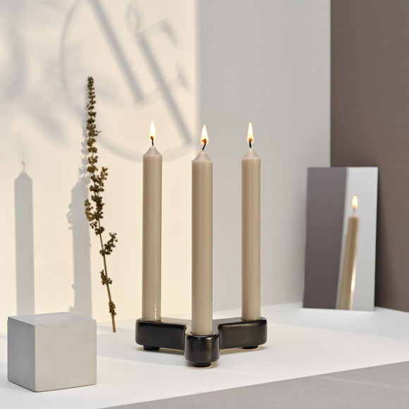 Bougie La Française Tapered Taupe Candle