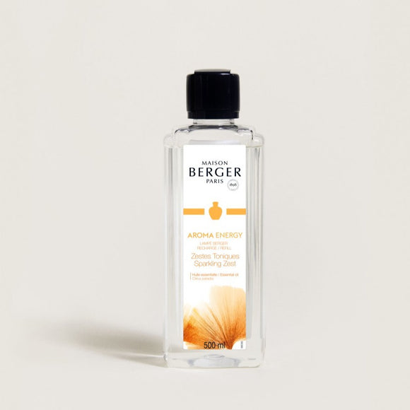 Maison Berger - Lampe Berger Refill Aroma - Energy Zest Sparkling Available in 500ml & 1 Litre  