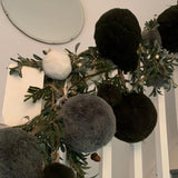 Chalk - Fluffy Extra Large Hanging Pom Poms | Grey