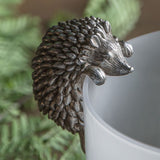 Pot Hangers adding character to your Planter or vase; Edwin Hedgehog Pot Hanger H9cm Silver