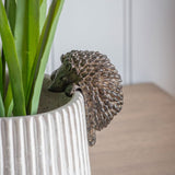 Pot Hangers adding character to your Planter or vase; Edwin Hedgehog Pot Hanger H9cm Brown