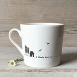 East of India Wobbly Mug Quotable Collection Witty & touching gift for any tea drinking enthusiast; 'I Bloody love Tea' 5901