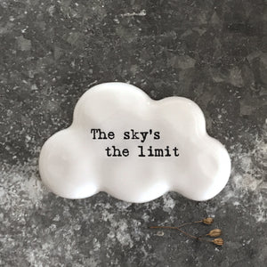 East of India - White Cloud Pebble 'The sky's the limit' - 6742
