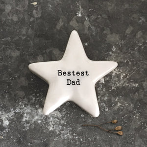 East of India - White Star Pebble 'Bestest Dad' - 6768