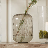 Pacific Lifestyle Smoked Grey Glass Quadrant Vases