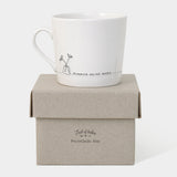 East of India Wobbly Mug Quotable Collection Witty & touching gift for any keen Prosecco drinker; 'Prosecco Served Daily' 