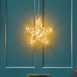 Silver Galaxy Light Up Star Ornament - 3 sizes