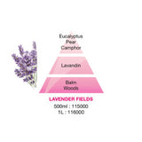 Lampe Berger Lavender fragrance pyramid image of the ingredients included
