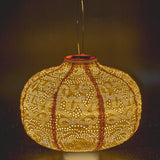 light style London Yellow Pumpkin Solar Lantern
