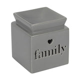 Wax Burner Grey Ceramic - 'Family'