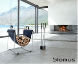 Blomus Stainless Steel/Black Fabric Log carrier/holder