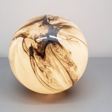 Glass Sphere Hand Blown Lamp - Silk Agate