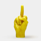 Yellow Middle Finger CandleHand