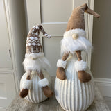 Wikholmform - Unique design & products from Scandinavia Beige & White Sitting Gonks H25cm; 2 styles 