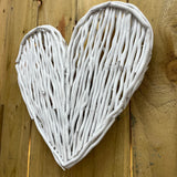 White Willow Wooden Hanging Heart - 37cm