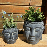 Wikholmform - Unique design & products from Scandinavia  Buddha Black Plant Pot *Best Sellers*Small  - 50740 - 16x16cm -  Large - 50741 - 23x23cm